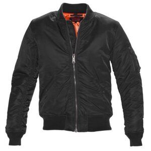 Schott:  MA-1 Bomber Nylon Flight Jacket (style 9628 | Black | XL)